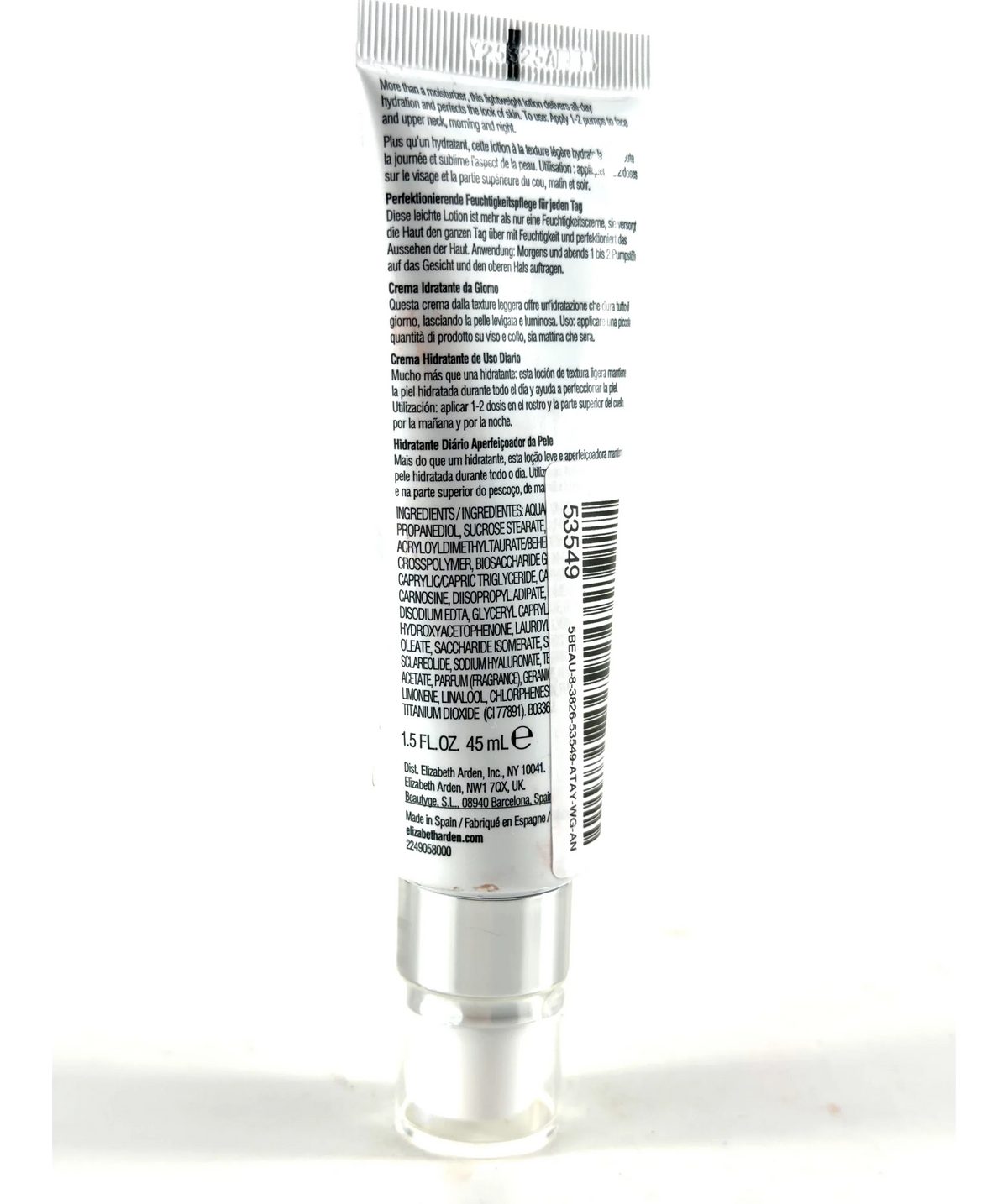 Elizabeth Arden Eight Hour HydraPlay Skin Perfecting Daily Moisturizer, size 45ml — fabric detail