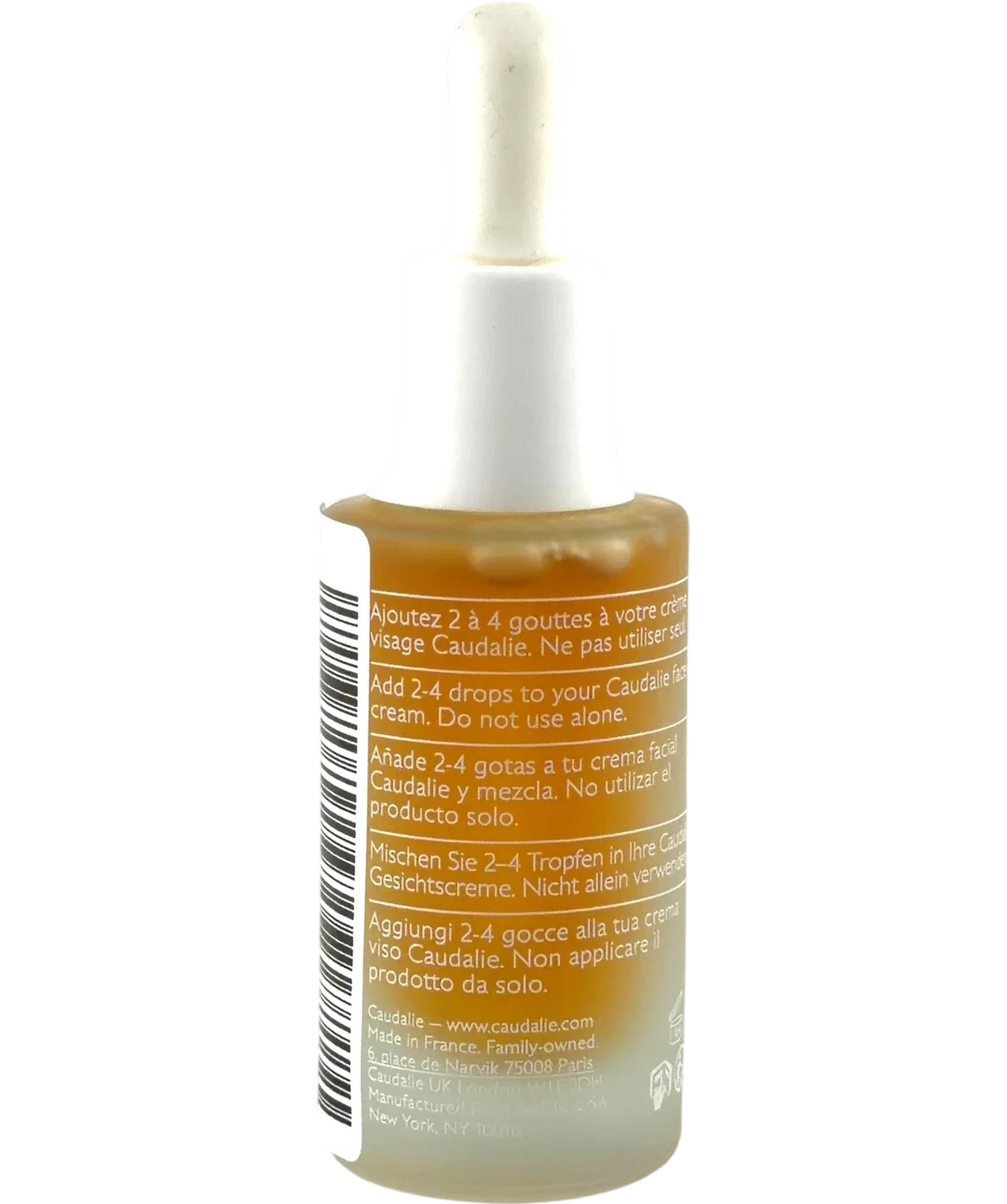 Caudalie Gouttes Solaires Autobronzantes, size 15ml — back