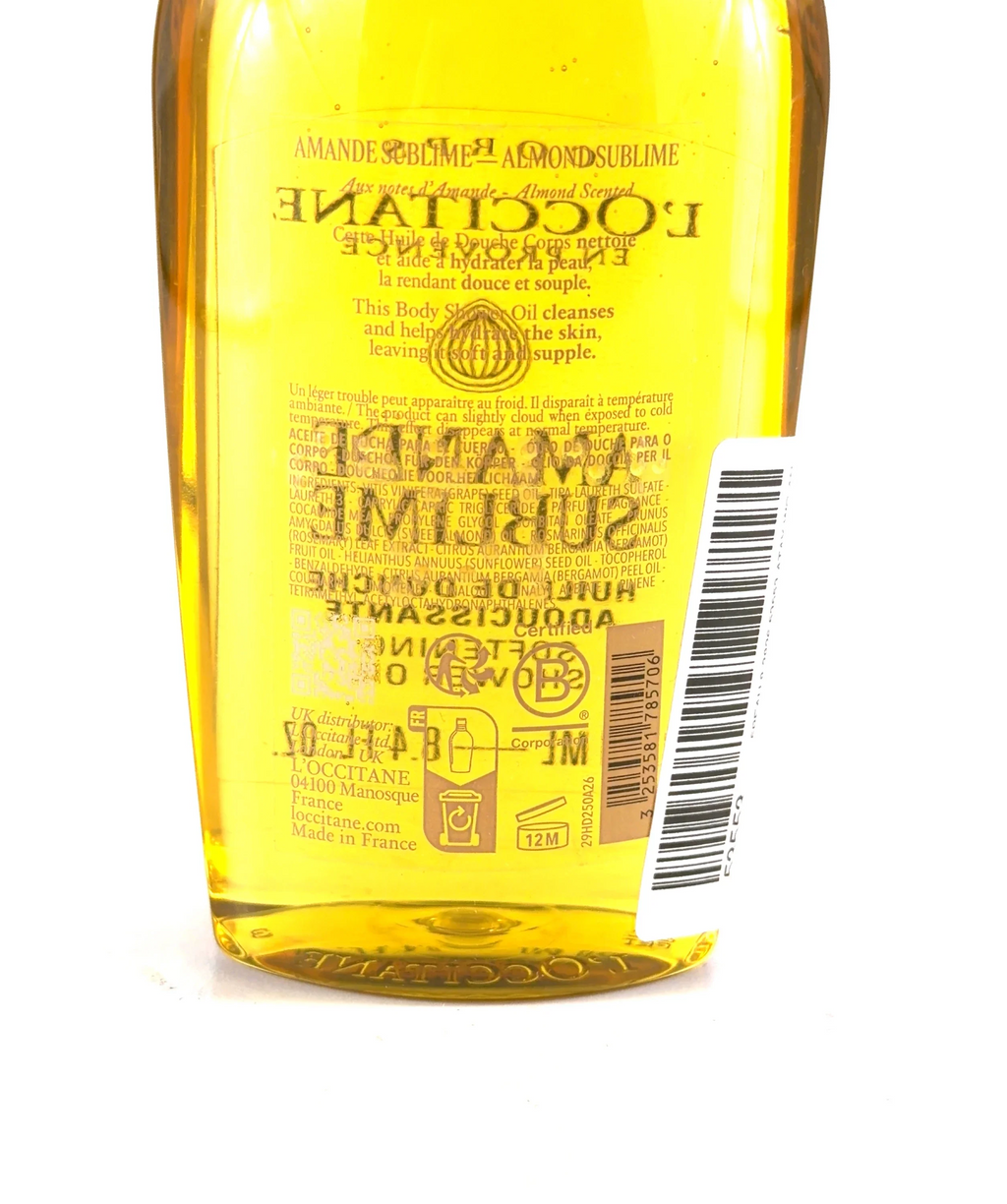 Loccitane Almond (Amande Sublime) Softening Shower Oil, size 250ml — fabric detail