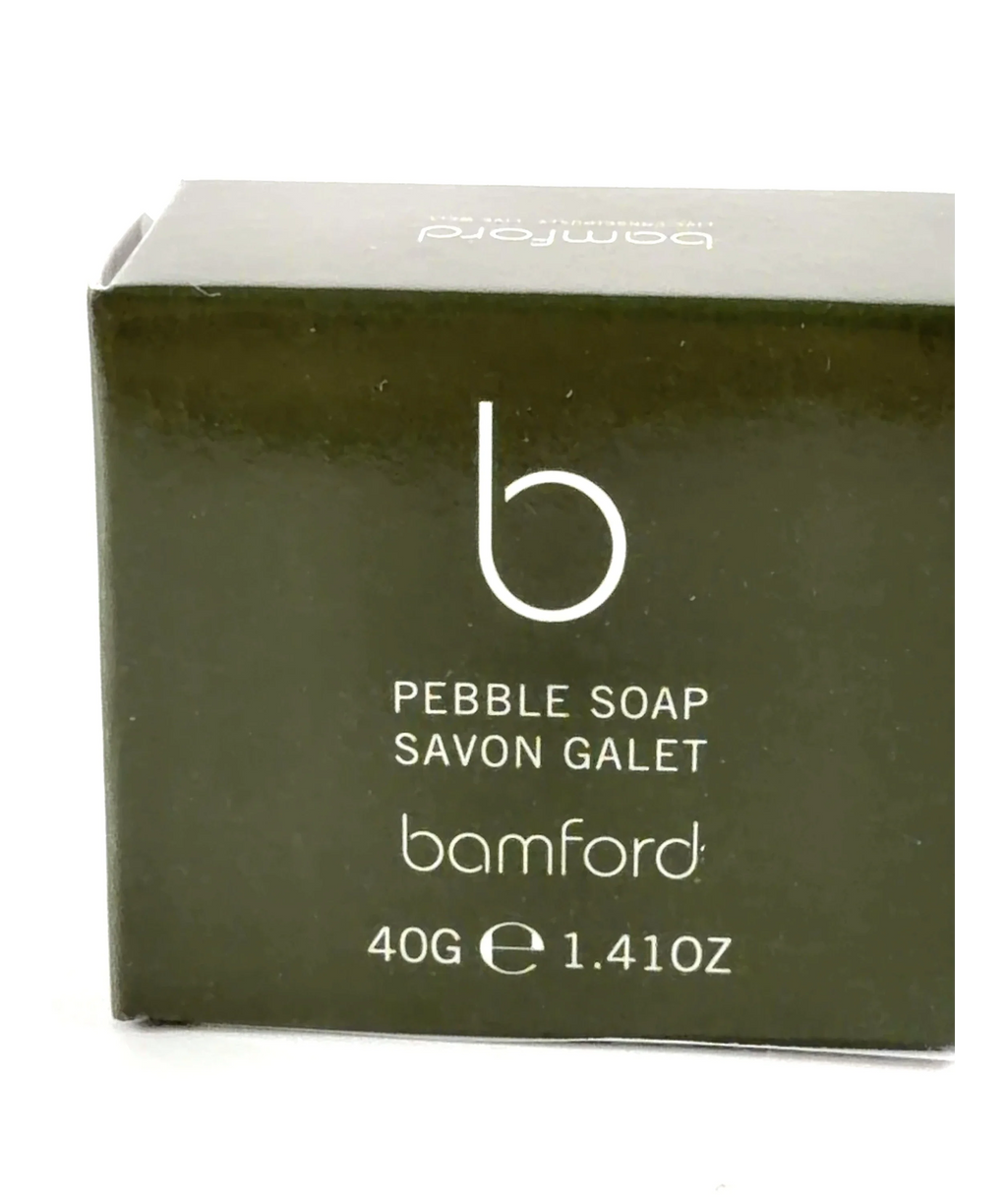 bamford PEBBLE SOAP SAVON GALET, size 40g — label
