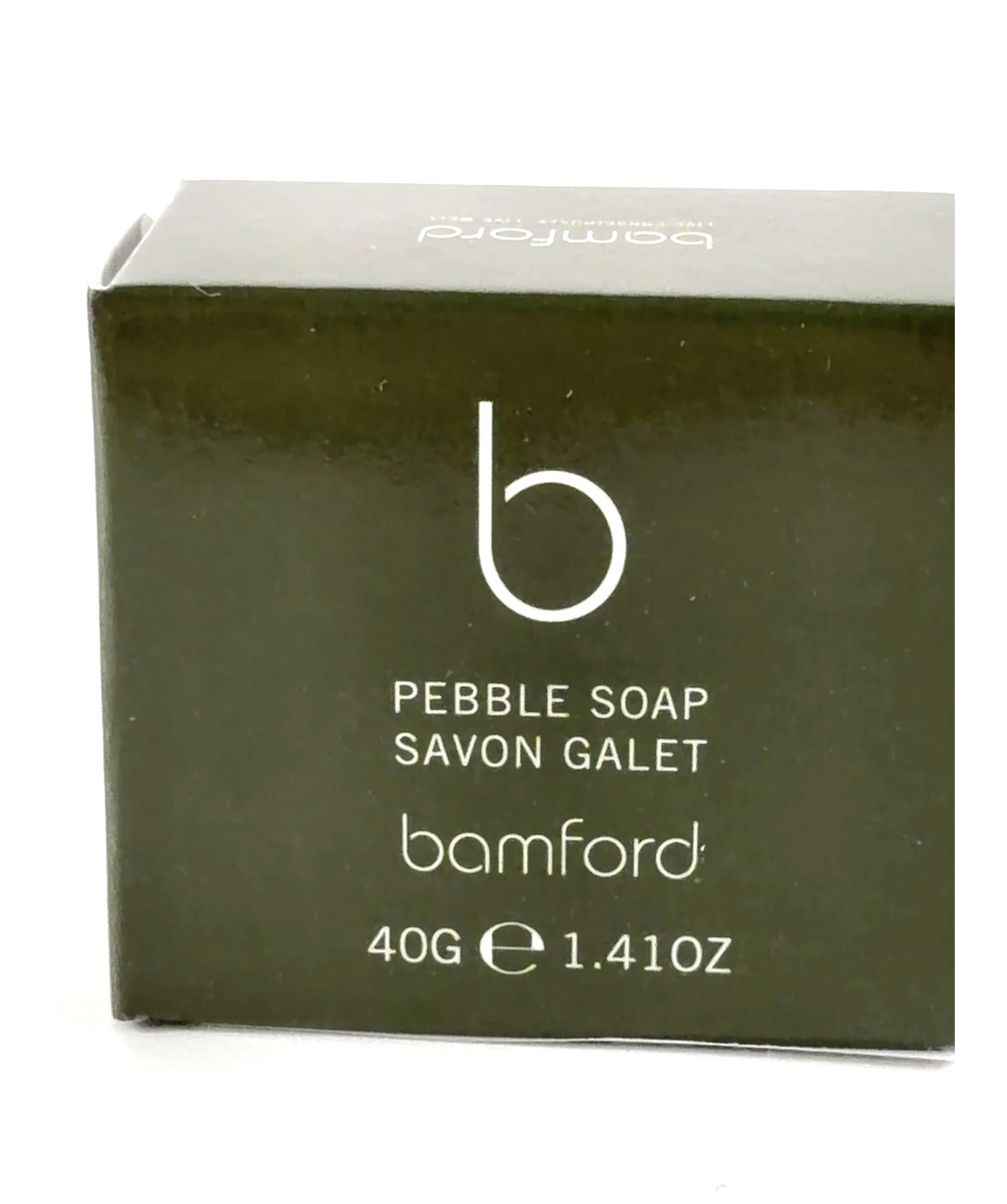 bamford PEBBLE SOAP SAVON GALET, size 40g — label
