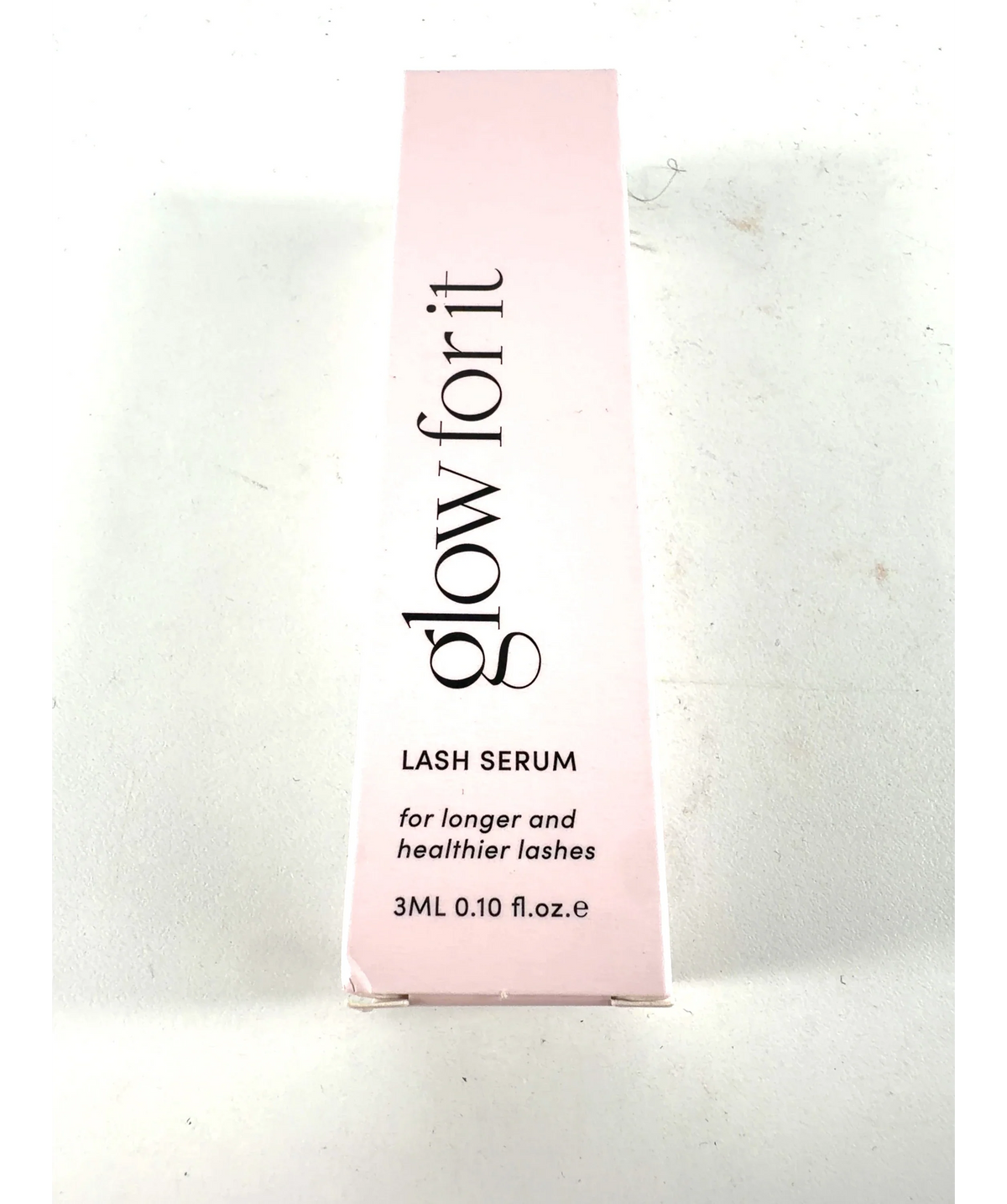 glow for it LASH SERUM, size 3ml — label