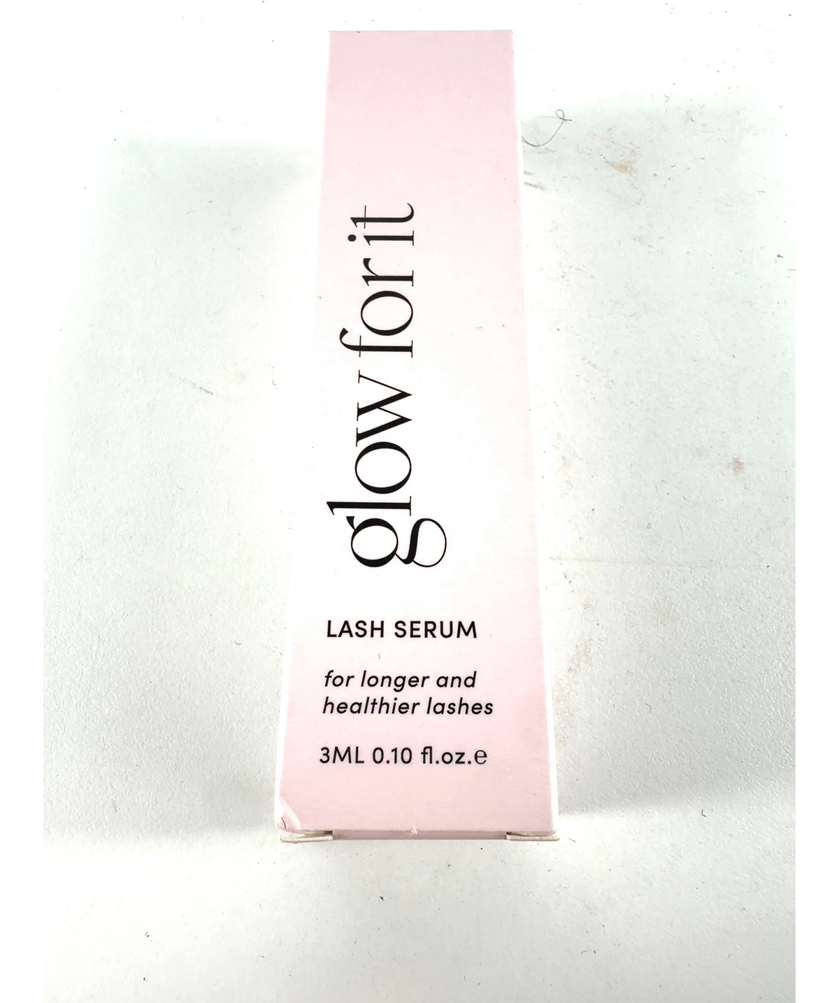 glow for it LASH SERUM, size 3ml — care label