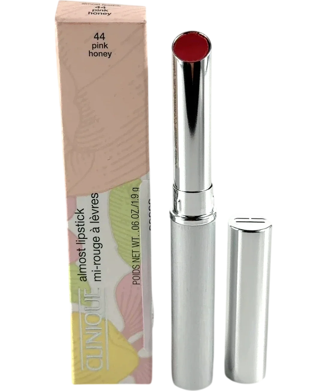 Clinique 44 pink honey Almost Lipstick, size 1.9g — front