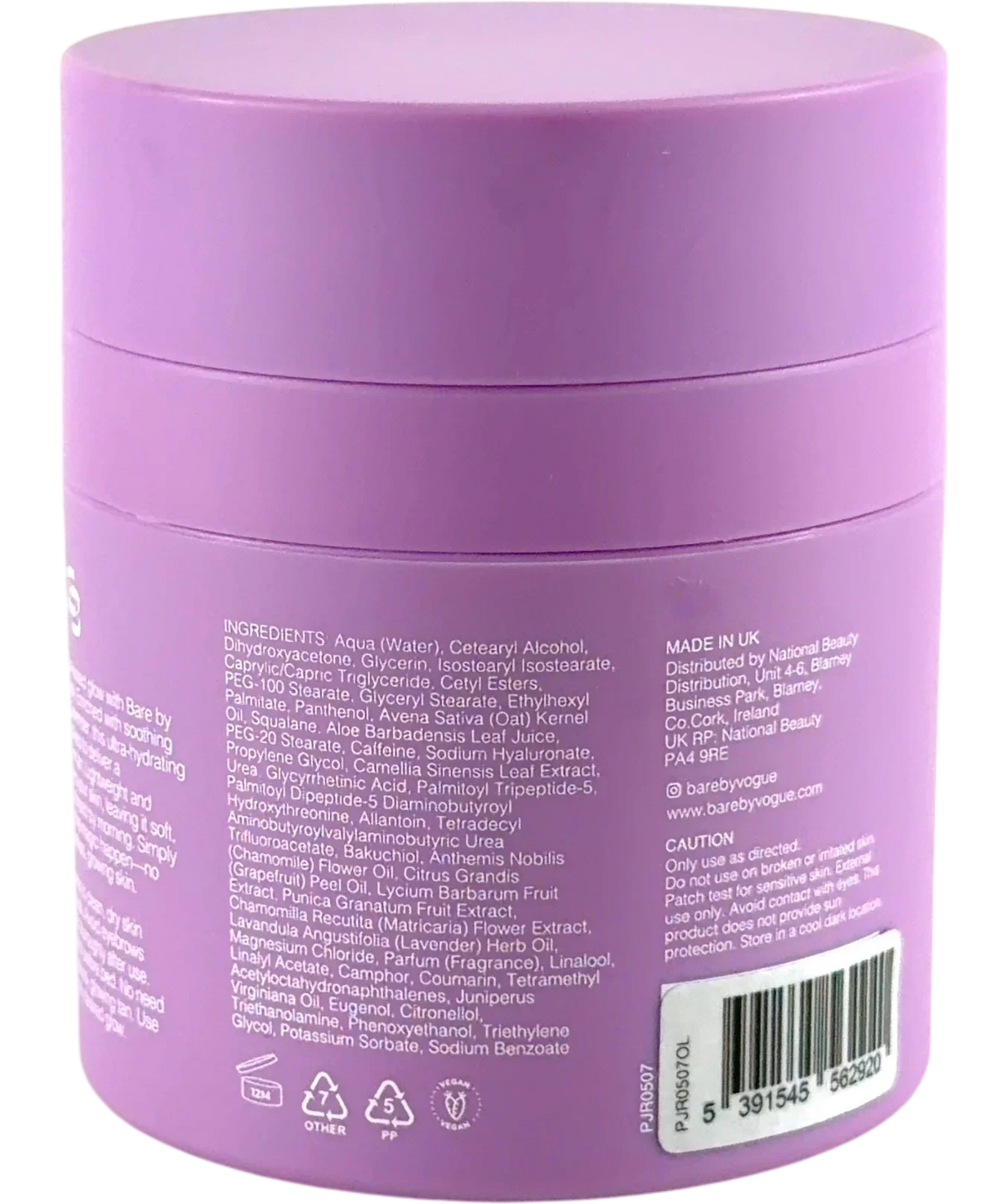 Bare by Vogue Williams Overnight Tan Mask, size 50ml — back
