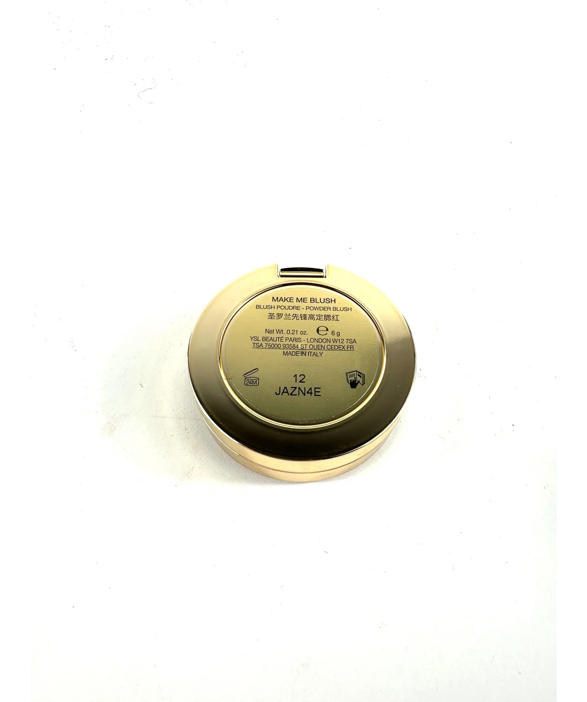 Yves Saint Laurent 12 Make Me Blush, size 6g — care label