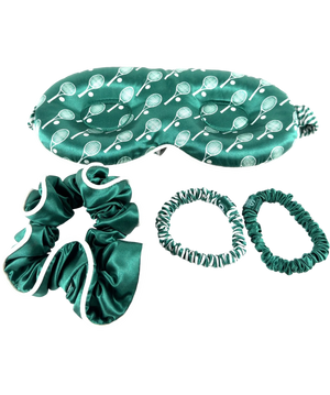 Slip Sleep & Leisure Club Contour Sleep Mask Green &  White