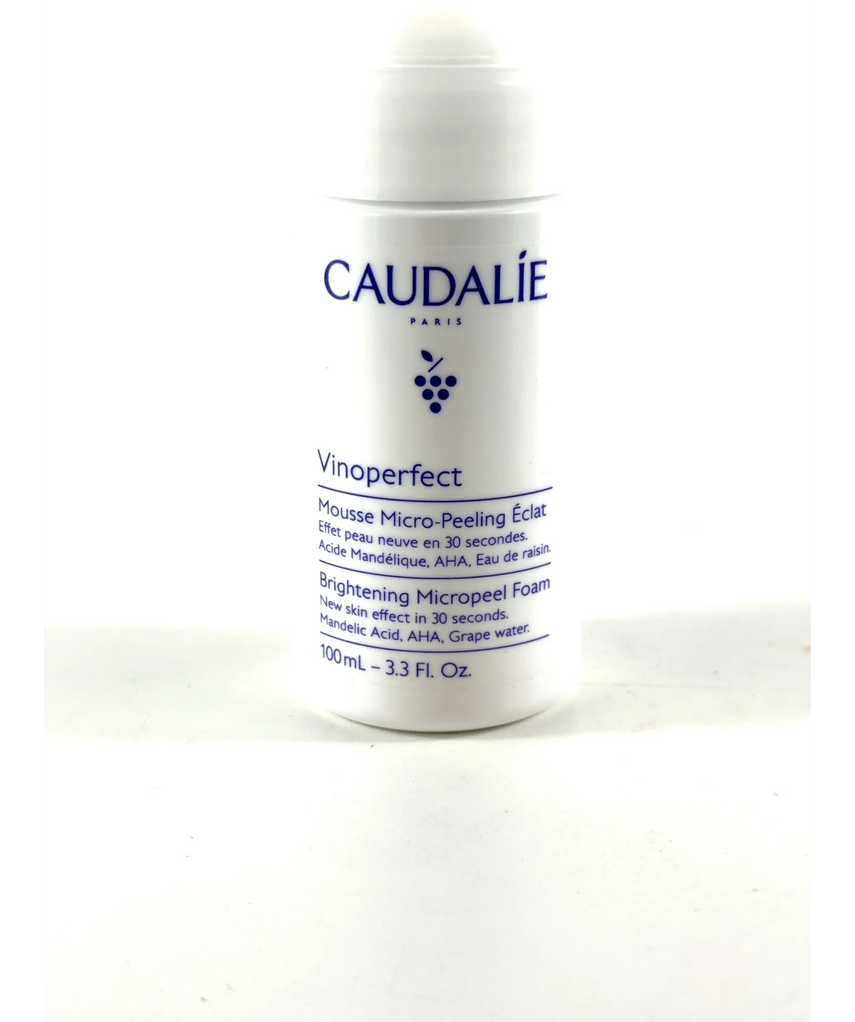 Caudalie Vinoperfect Mousse Micro-Peeling Éclat (Vinoperfect Brightening Micropeel Foam), size 100ml — care label