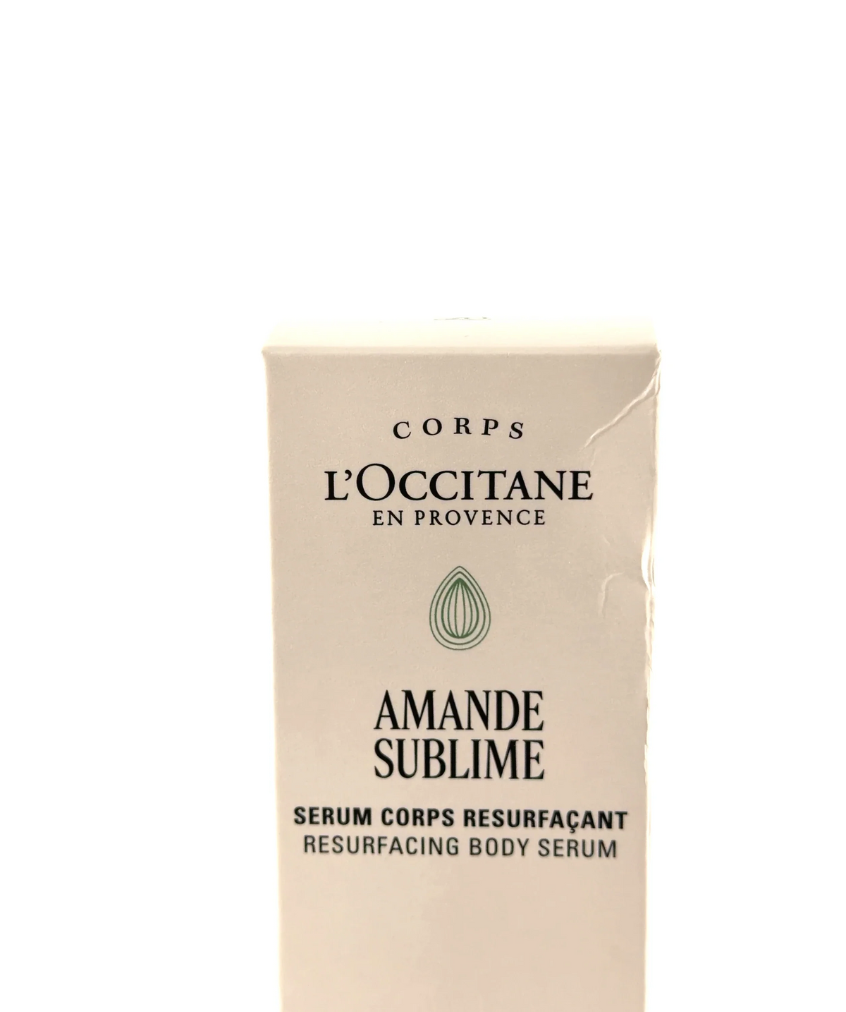 Loccitane Amande Sublime Resurfacing Body Serum, size 100ml — label