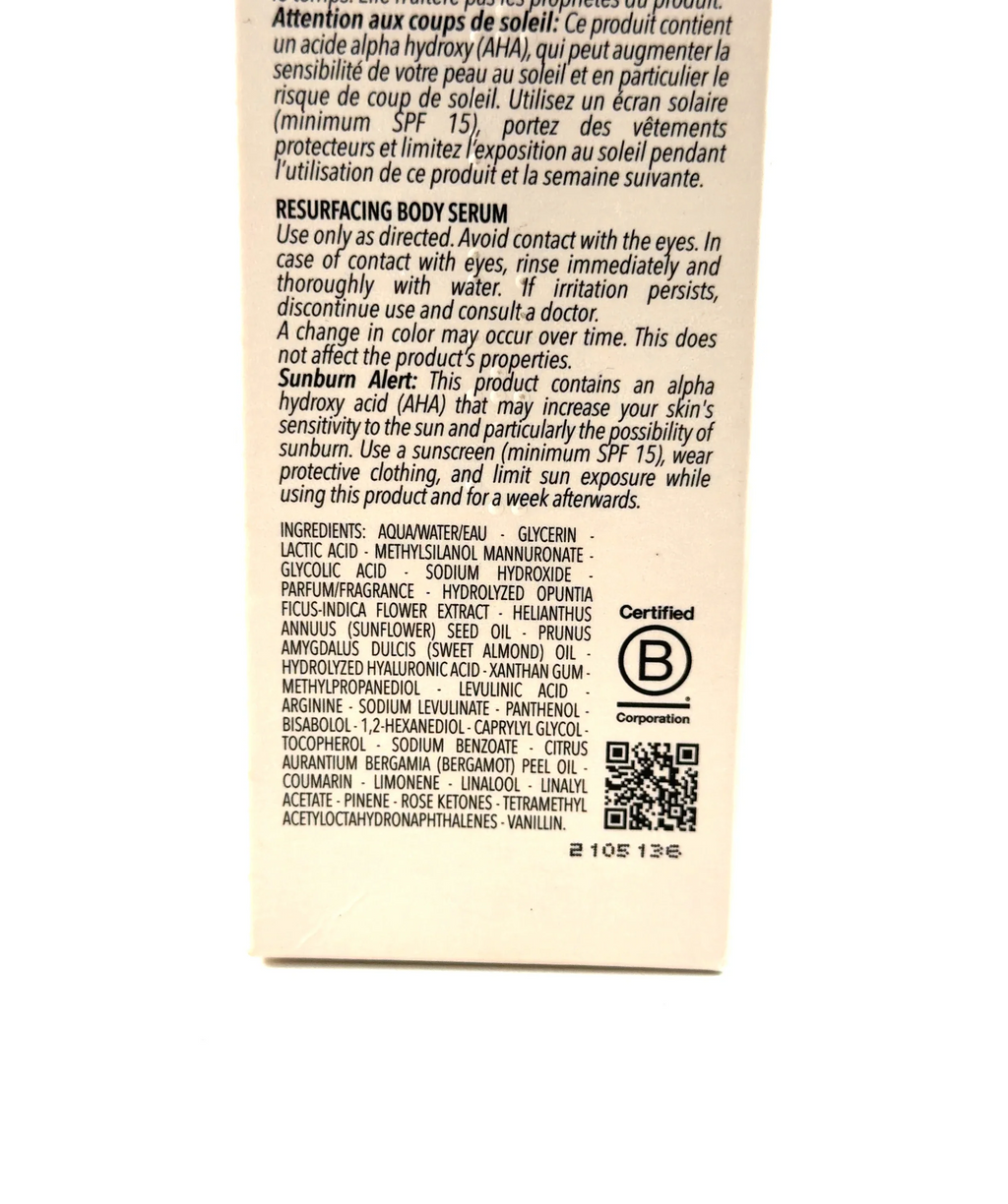 Loccitane Amande Sublime Resurfacing Body Serum, size 100ml — fabric detail