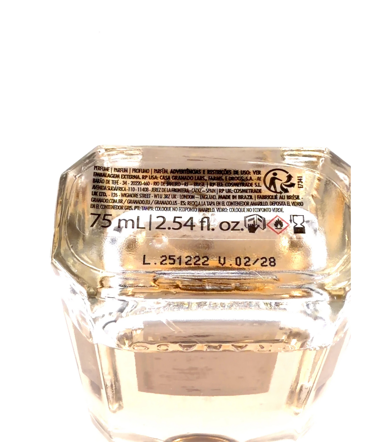 granado Rosa Sublime, size 75ml — care label