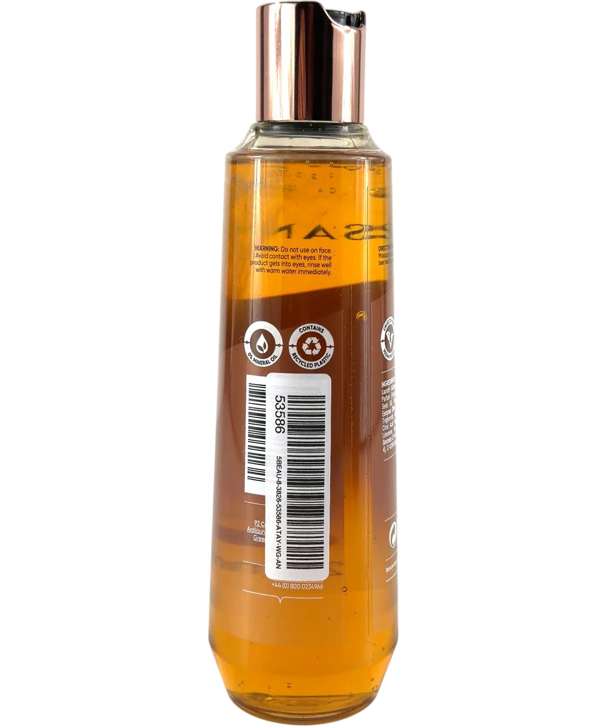 Sanctuary Signature Natural Oils Ultra Rich Shower Oil 250ml, size 250ml — back