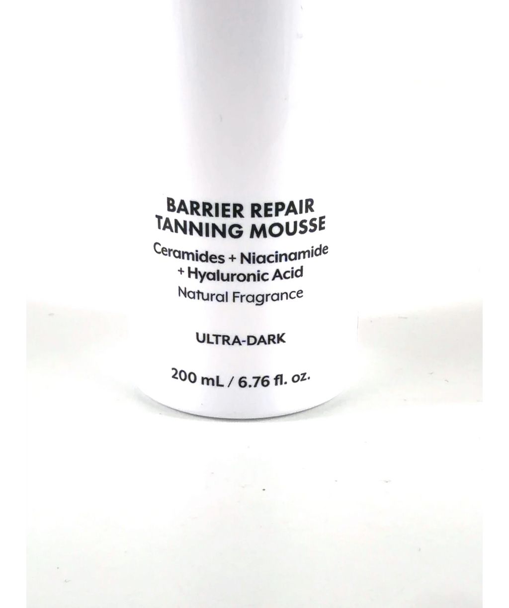 TANZEE ULTRA-DARK BARRIER REPAIR TANNING MOUSSE, size 200ml — care label