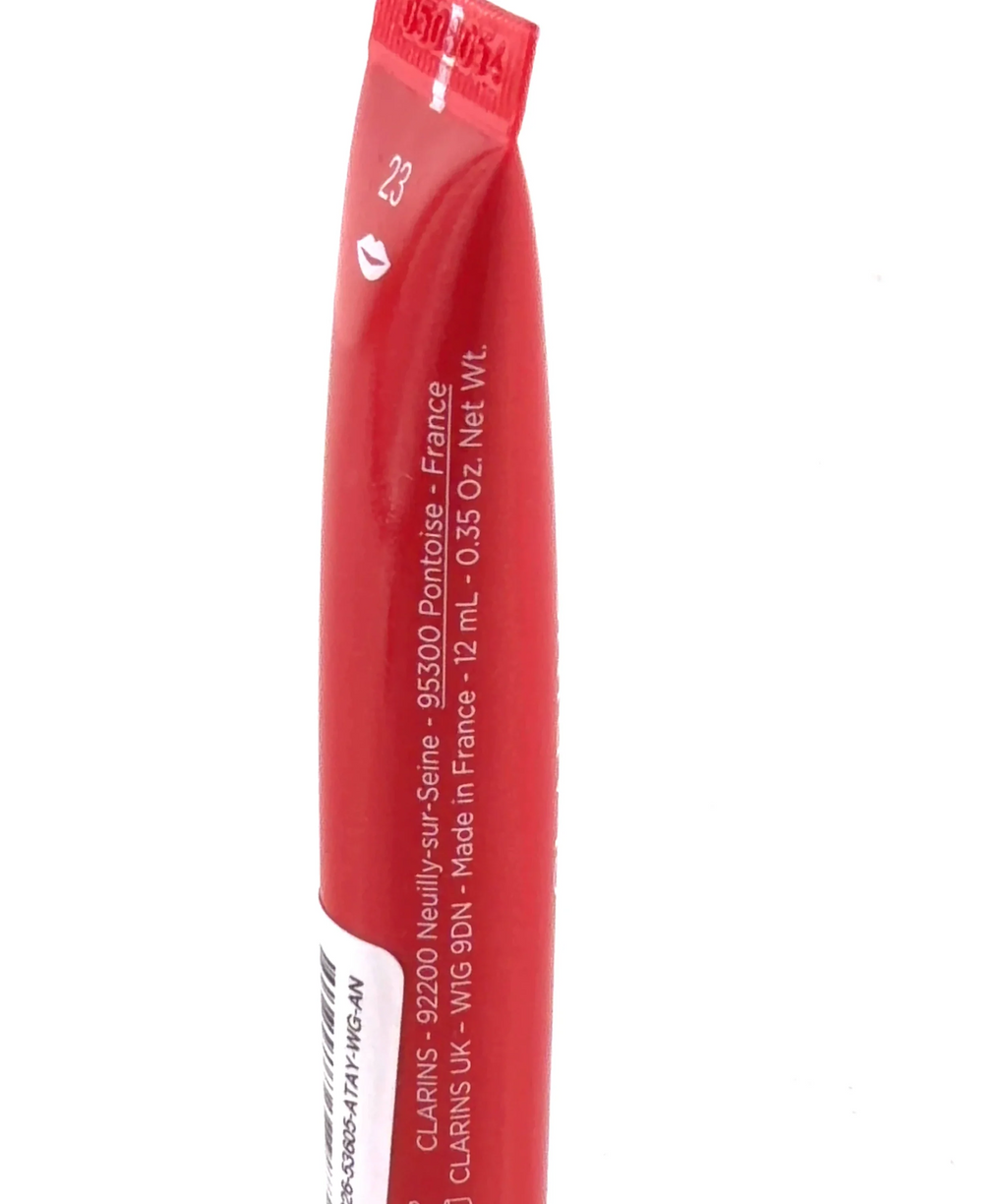 Clarins 23 Lip Perfector, size 12ml — care label