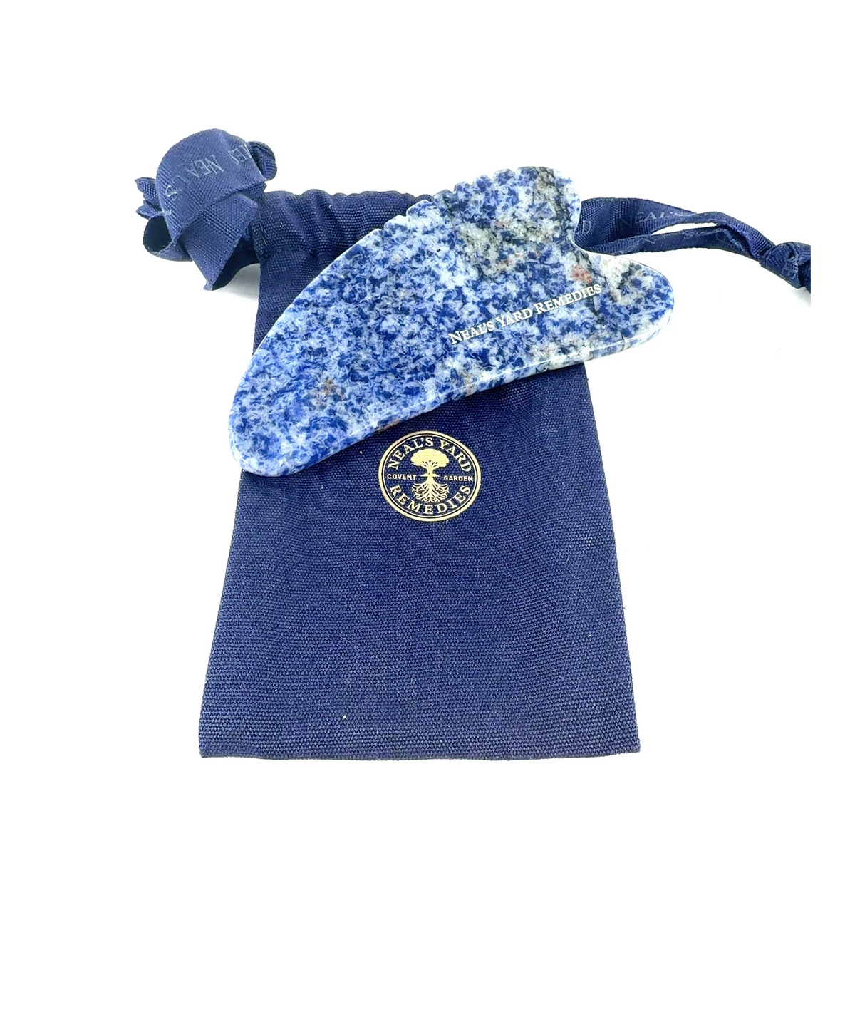 Neal's Yard Crystal Sculpt Gua Sha — fabric detail