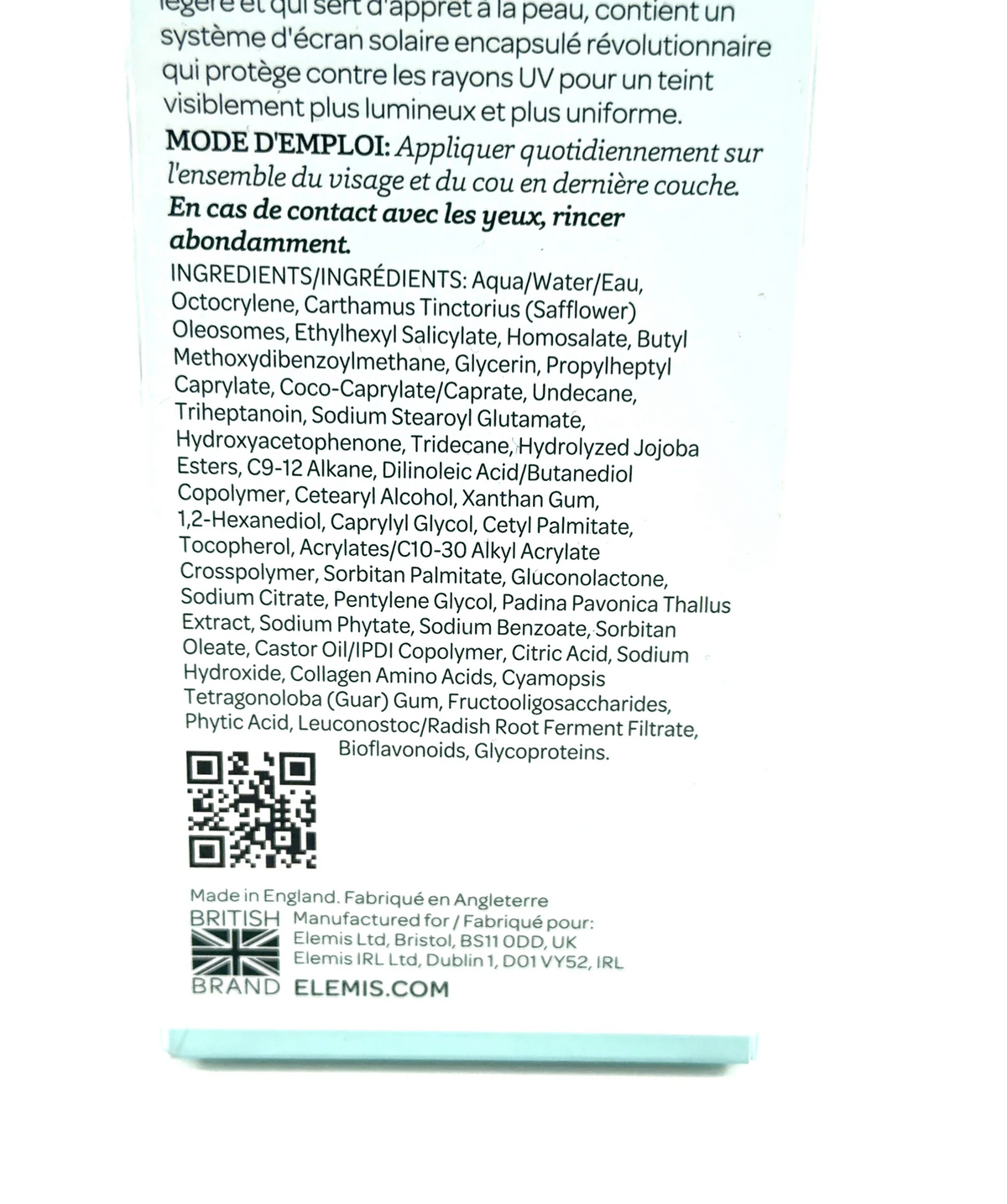 Elemis PRO-COLLAGEN SKIN PROTECTION FLUID SPF 50, size 40ml — fabric detail