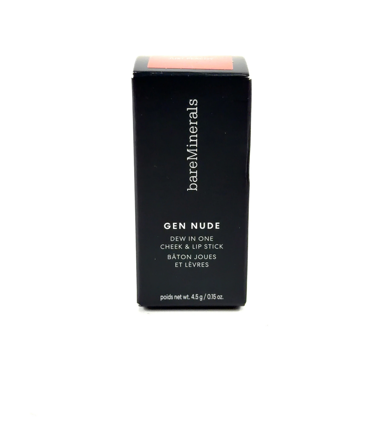bareMinerals JUST PEACHY GEN NUDE DEW IN ONE, size 4.5g — label