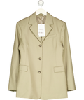 & OTHER STORIES Green Tapered Blazer, size UK 8 — front