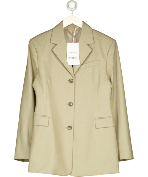 & OTHER STORIES Green Tapered Blazer, size UK 8 — front