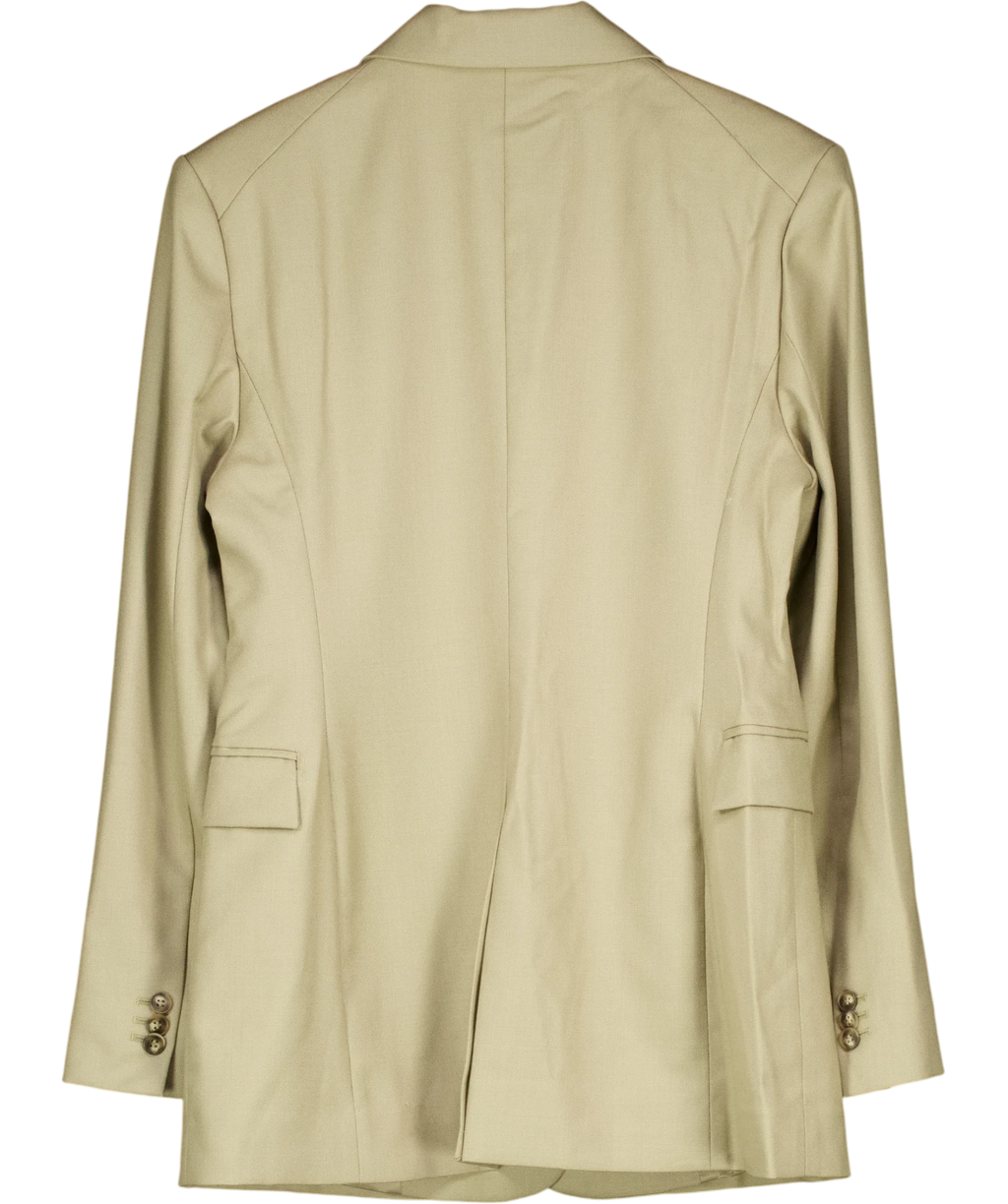 & OTHER STORIES Green Tapered Blazer, size UK 8 — back