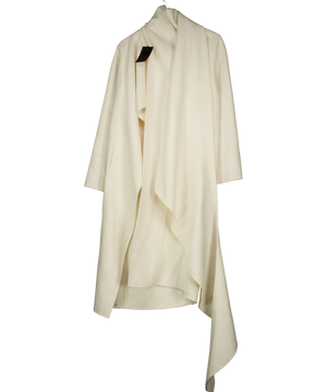 River Island Cream Draped Coat UK 6