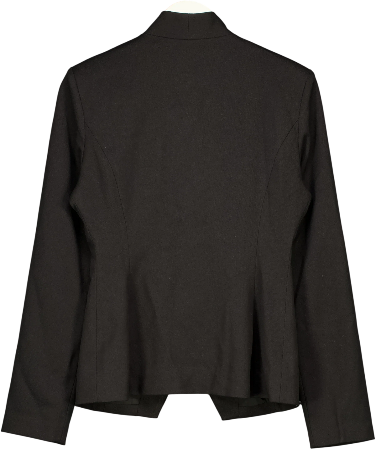 PRETTY LAVISH Black Hollyn Knot Detail Long Sleeve Jacket / Hollyn Knot Stretch-Woven Jacket, size UK 8 — back