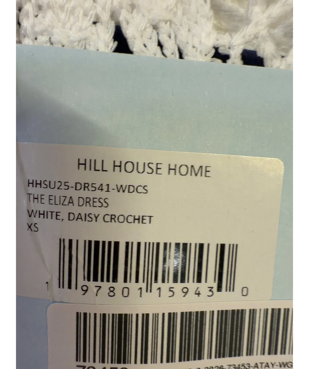 Hill House White The Eliza Dress, size UK XS — label