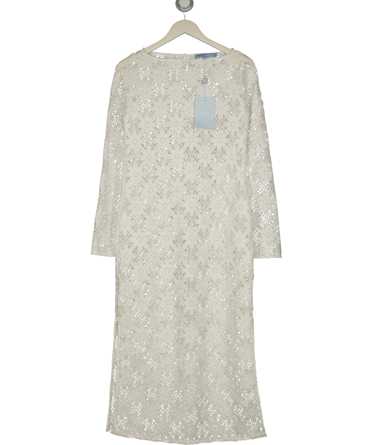 Hill House White The Eliza Dress, size UK XS — front