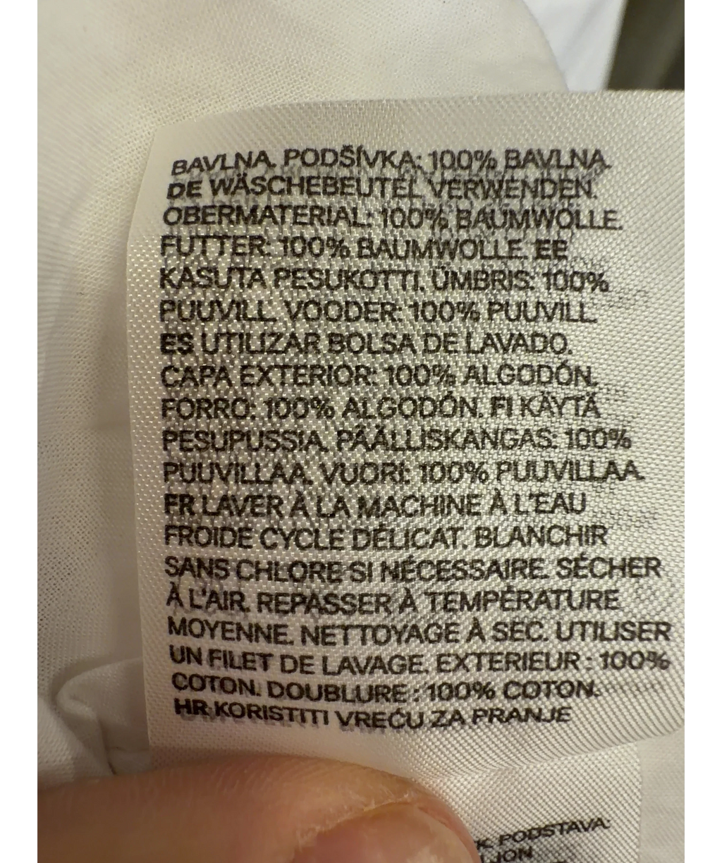 H&M White Colour, size UK S — label