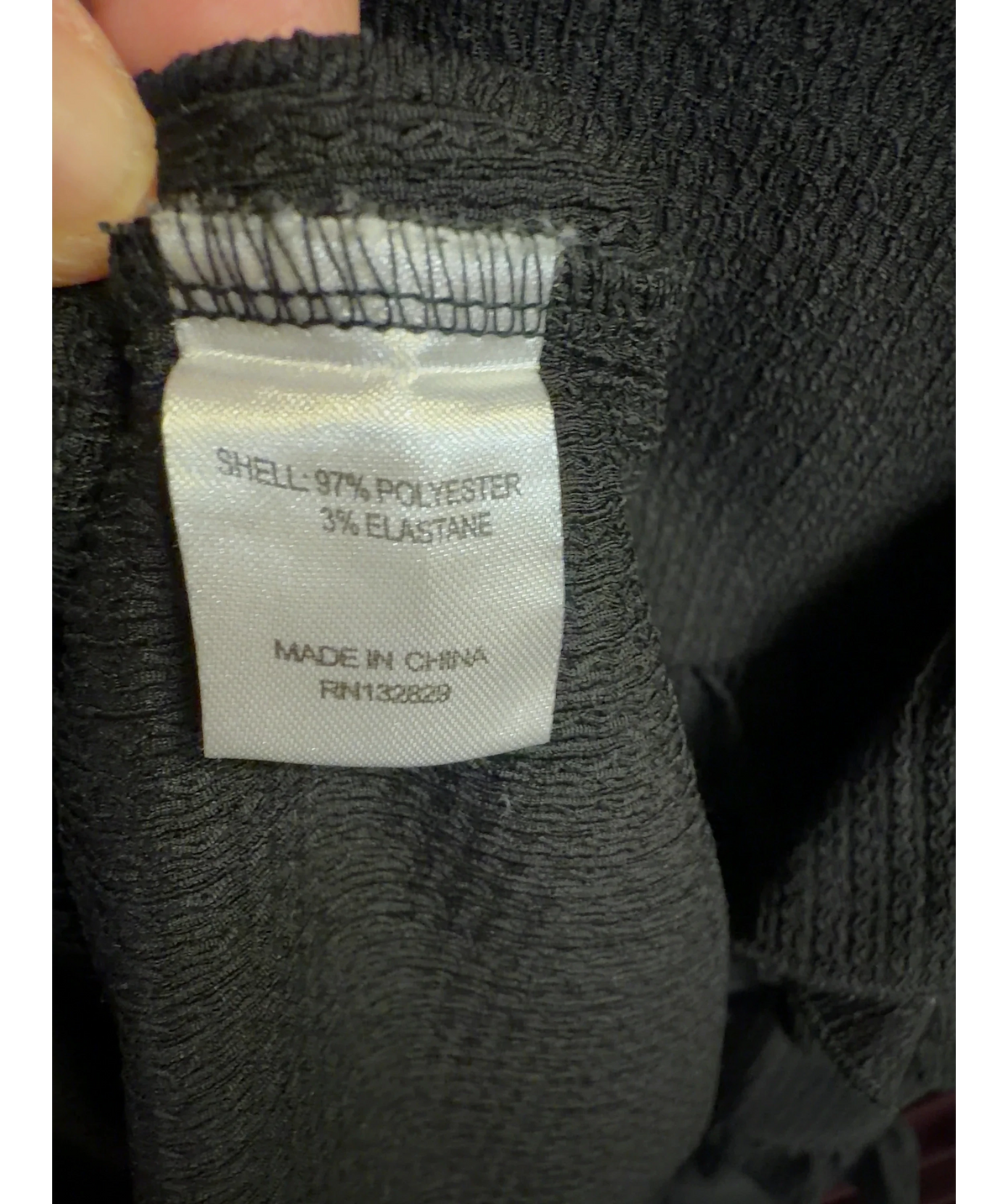 Tularosa Black Colour, size UK XS — label