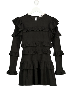 Tularosa Black Tiered Ruffles Dress UK XS