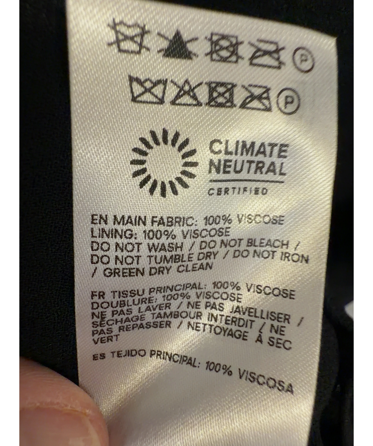 Reformation Black Fredo Midi Dress, size UK 4 — label