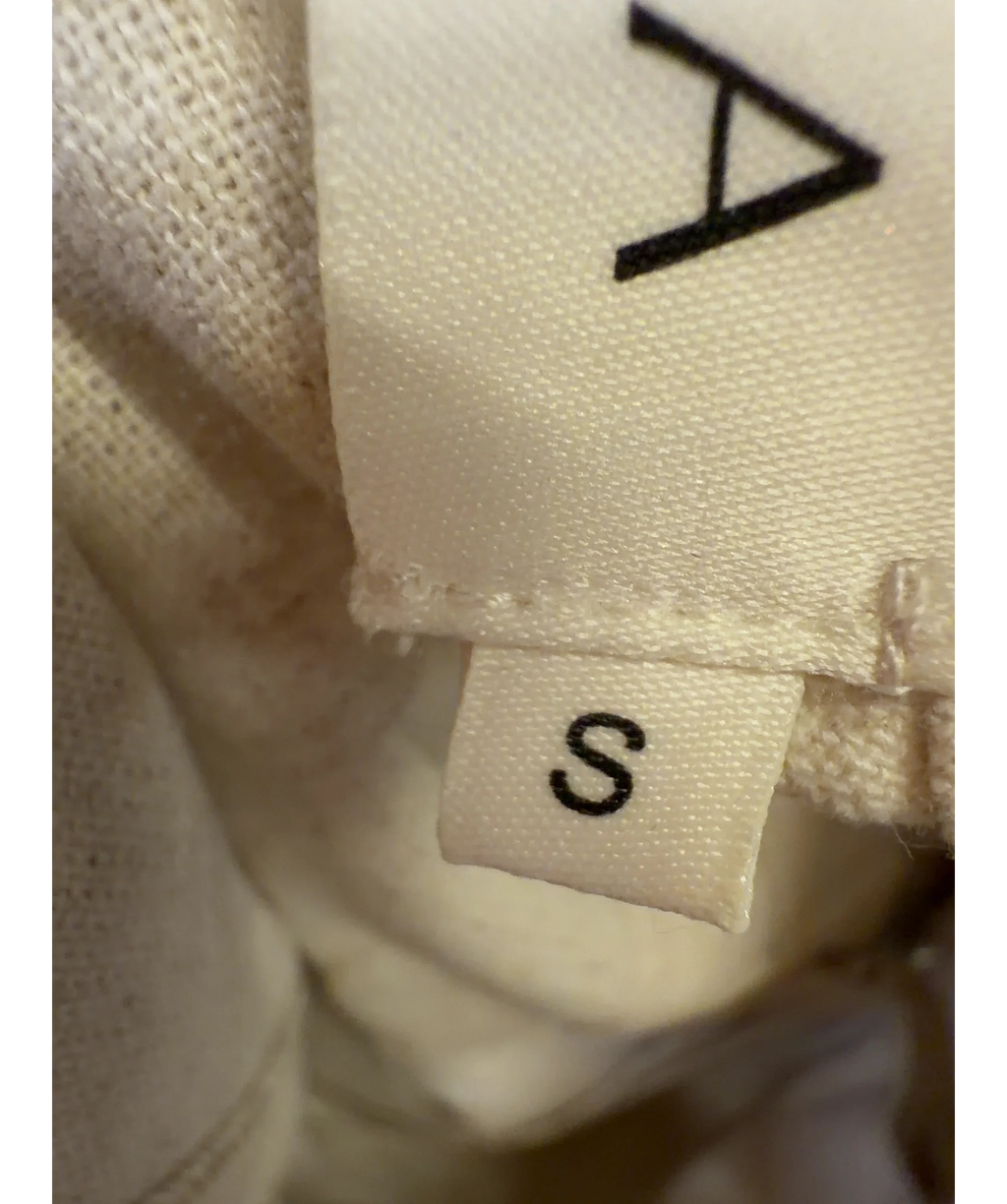 Labeca Beige Sahara Cotton One Shoulder Top and Sahara Cotton Pants, size UK S — care label