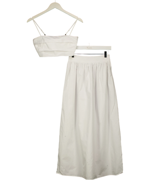 4th & Reckless White Cami Top And Maxi Skirt Co-ord UK 6