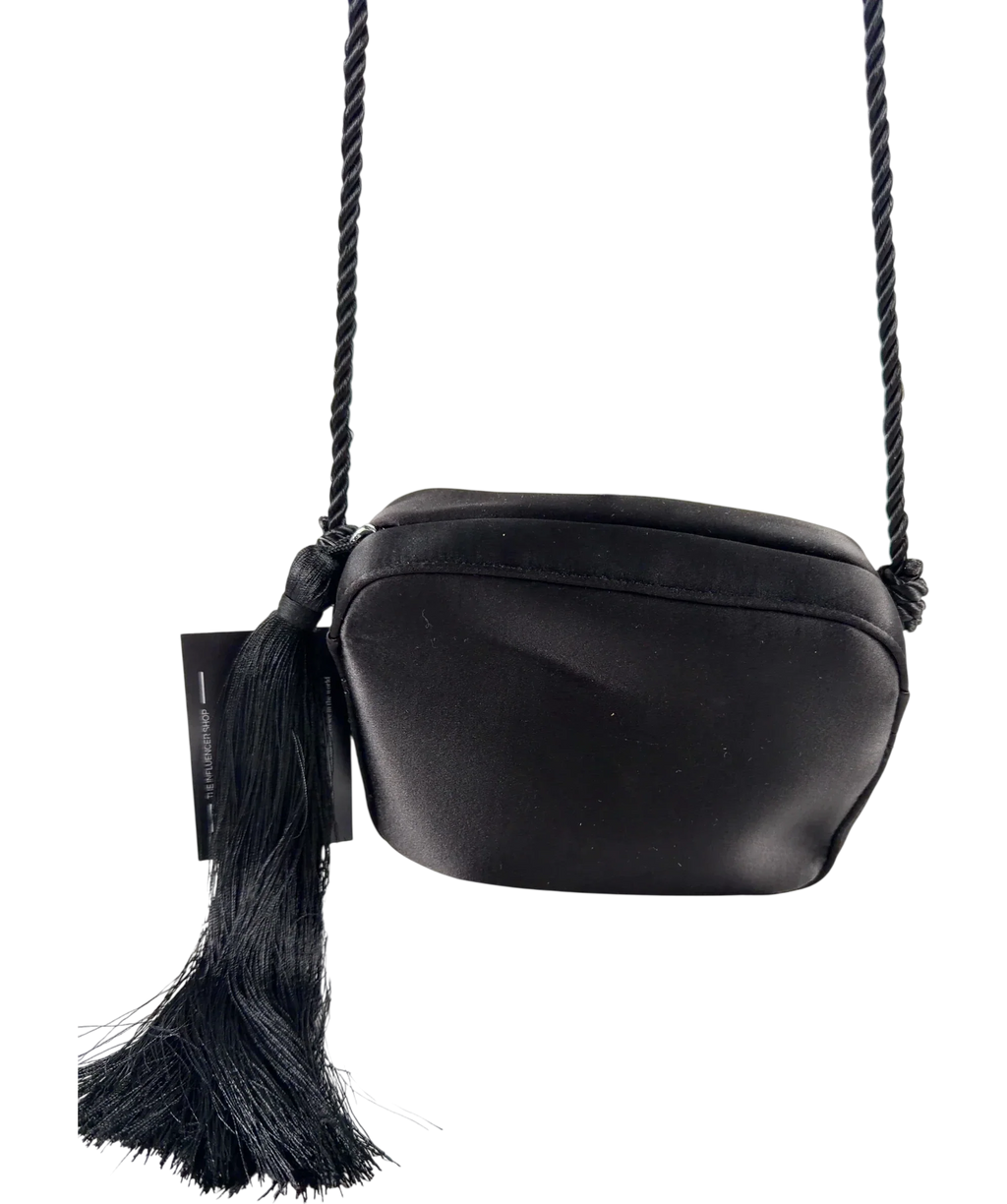 ARKET Black Tassel Bag — back