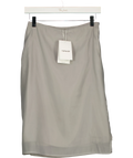 TOPSHOP Grey Organza 90s Length Skirt, size UK 8 — front
