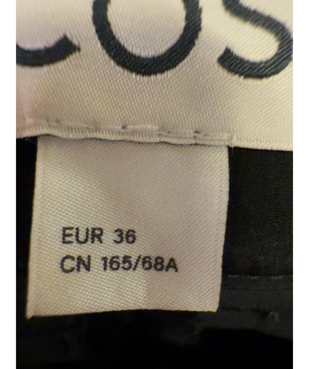 cos Black Colour, size UK 8 — care label