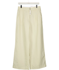 banana republic Cream Lena Wide-Leg Linen-Blend Trousres, size UK 8 — front