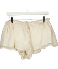 Leny Cream Nunu Shorts, size UK XS — front
