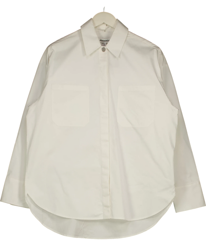 Arrange Premium Oversized Shirt in White Shirt UK 6