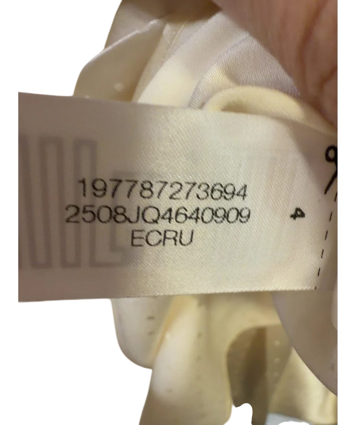 Veronica Beard Cream Colour, size UK 8 — fabric detail