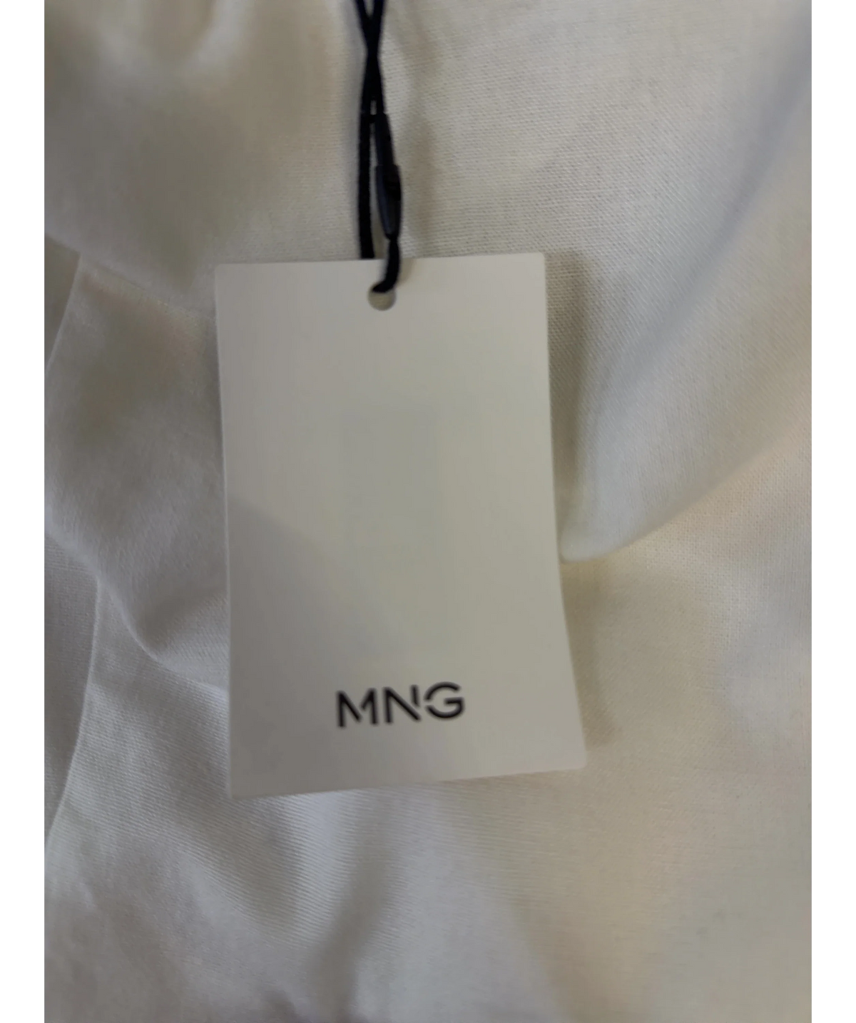 MANGO White Beaded Halter Top, size UK S — detail