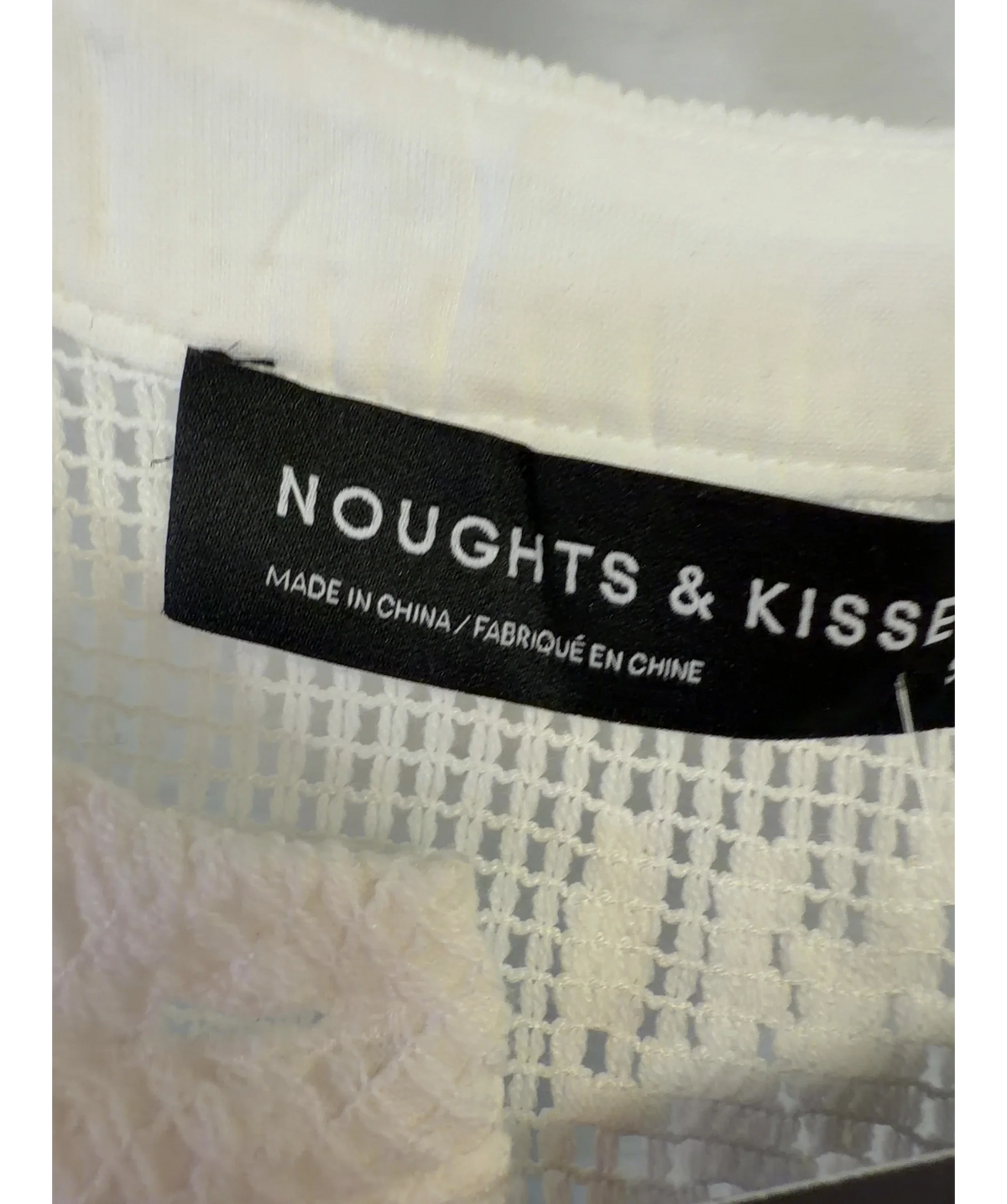 Noughts & Kisses White Colour, size UK S — detail