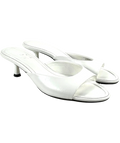 ASOS White Hyper kitten heeled mules, size UK 3 EU 36 👠 — front