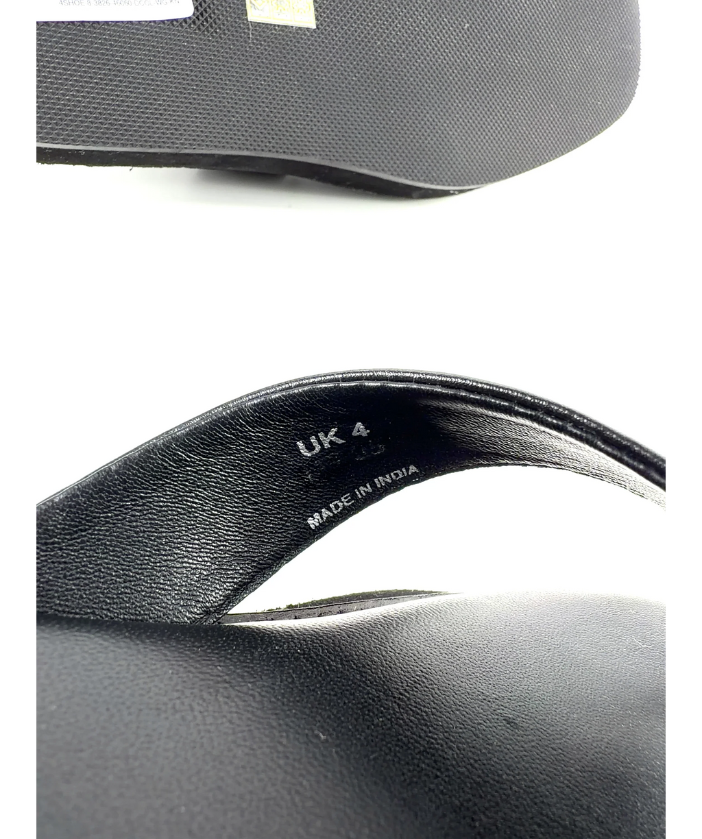 WALK London Black Berlin Toe Post, size UK 4 EU 37 👠 — additional view