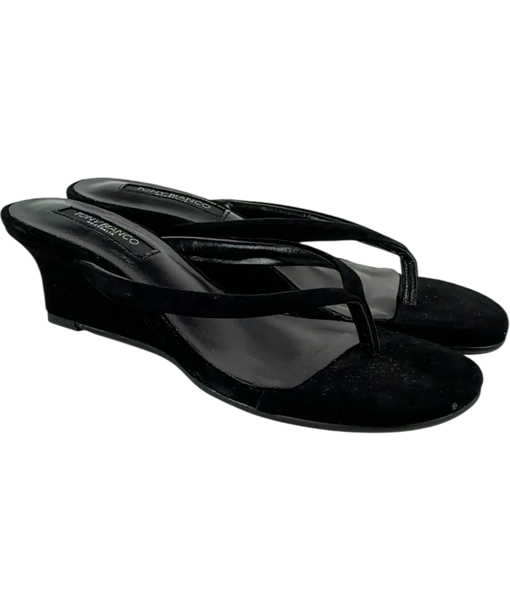 Tony bianco Black Edgy, size UK 4 EU 37 👠 — front