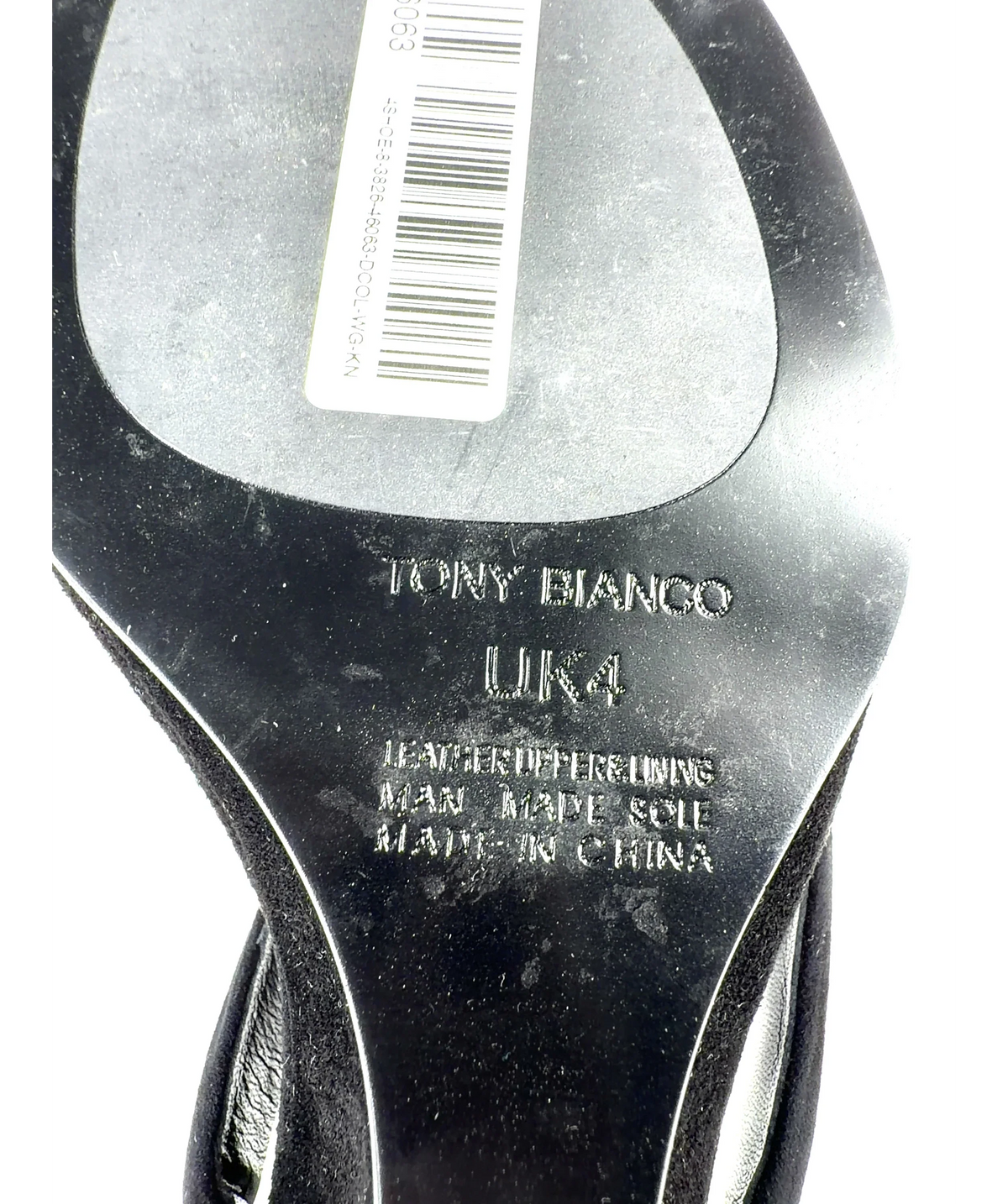 Tony bianco Black Edgy, size UK 4 EU 37 👠 — care label
