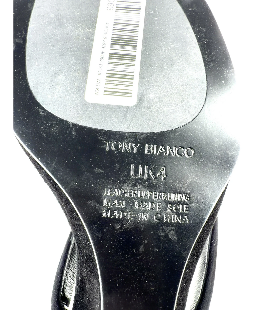 Tony bianco Black Edgy, size UK 4 EU 37 👠 — fabric detail