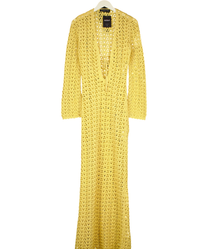 Noughts & Kisses ADDISON Crochet Maxi Dress UK S