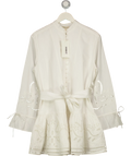 SÉZANE Cream Odette Dress, size UK 8 — front
